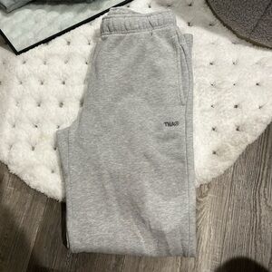 TNA Heather Chrome Gray- Mega Fleece Straight Sweatpants